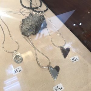 Handmade Sterling Silver Hearts